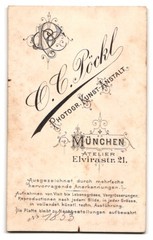 Photography O. C. Pöckl, Munich, Elvirastraße 21, portrait musician Uffz. in plain