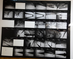 Photo Print Large Contact Sheet 1980 Various Views Normandy 40X50cm