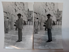 VTH 2 photos Jewish man praying at the Wailing Wall Jerusalem, Israel Holy City