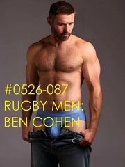 MALE PORTRAIT #0526-087 -athletes -rugby men -ben cohen -free shipping usa