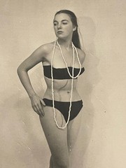 Original Curiosa Pin Up Print 1950s Portrait Nude Woman Female France Eros