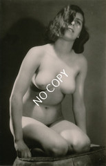 Photo pretty young woman nude art photographer unique around 1960 x175