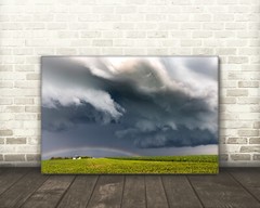 storm photography print rainbow wall art picture fine art nature photo decor