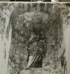 Virgin & Child Enlarged Photo Semi-Transparent Suzanne Lee 48×36 OOAK Monochrome