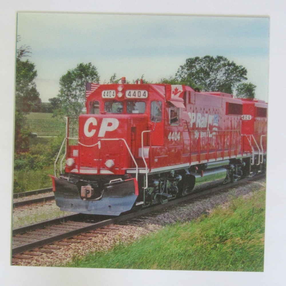 Signed 24/250 Michael Brown CP Railroad Large 16×16 inches Lenticular Picture