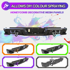 Rear Bumper for 2009-2018 Dodge Ram 1500 | 2019-2024 RAM 1500 Classic Heavy Duty