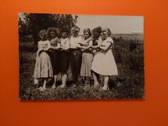 Photo old beautiful women women in a row nature fashion beauty old photo