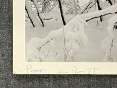 Ansel Adams Fresh Snow, Yosemite Valley, California, Rare Proof, Black and Wh…