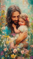 jesus christ wall art 8*10 religious christian faith god home decor print jesus