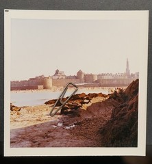 Photo View Saint Malo Brittany Beach Fort Prison View Colour Tower Building