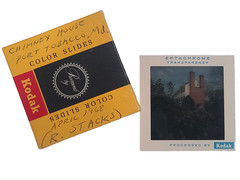 Vtg 60s Richard Stacks Ektachrome Slide Abandoned Chimney House Port Tobacco MD