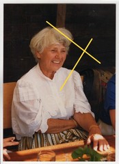 Jane Tilden colour photo from her estate – at home in Kitzbühel – 18x13cm – A