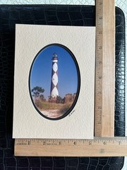 North Carolina Lighthouse Photos Signed Gamow Set Of 5 Hatteras Ocracoke 5” X 7”