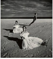 Philippe Halsman Original 1947 Gelatin Silver Photo Ballerinas on the Beach