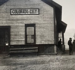 Original IRA CURRENT ‘Colorado City RAILROAD TRAIN Station’ 1928 Photograph