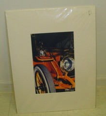 ART PHOTOGRAPHY zoomed up vintage orange car tire 2006 by Larry Santucci 16×20