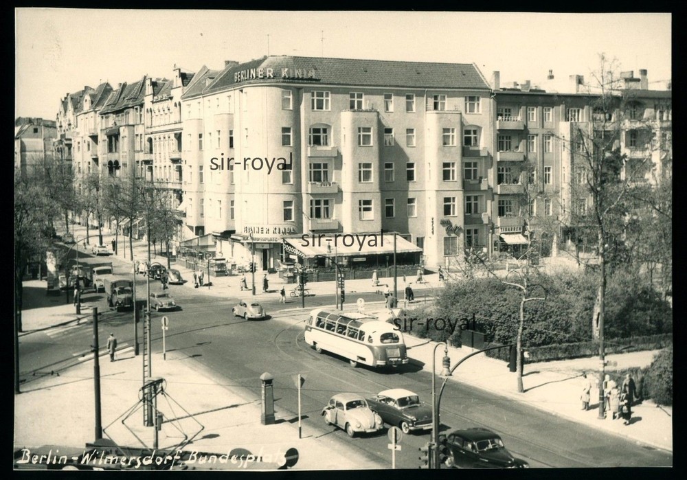 Berlin Wilmersdorf-Bundesplatz 1963 before conversion – 1960s – Photo Postcard 14x9cm