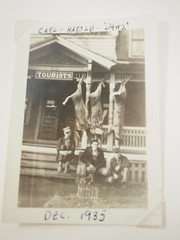 Carl-Harold-Daws Tourist Hunting Trip December 1935 snap shot photo 2.5″ x 3.5″