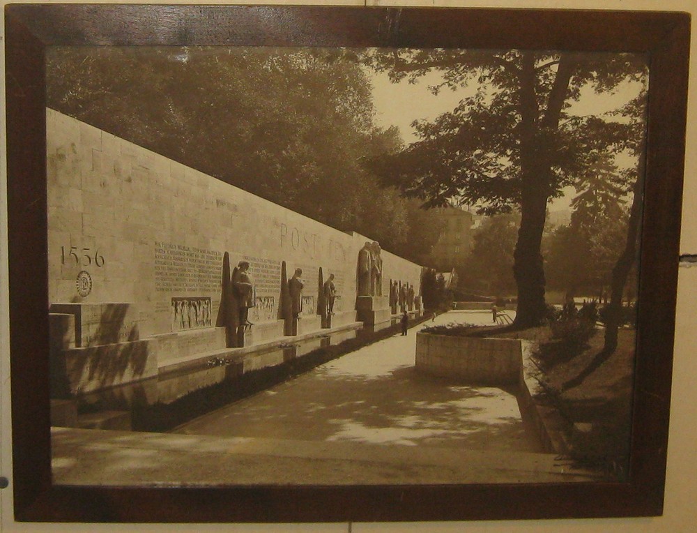Original Antique CHARNAUX Freres REFORMATION WALL Geneva Switzerland PHOTOGRAPH