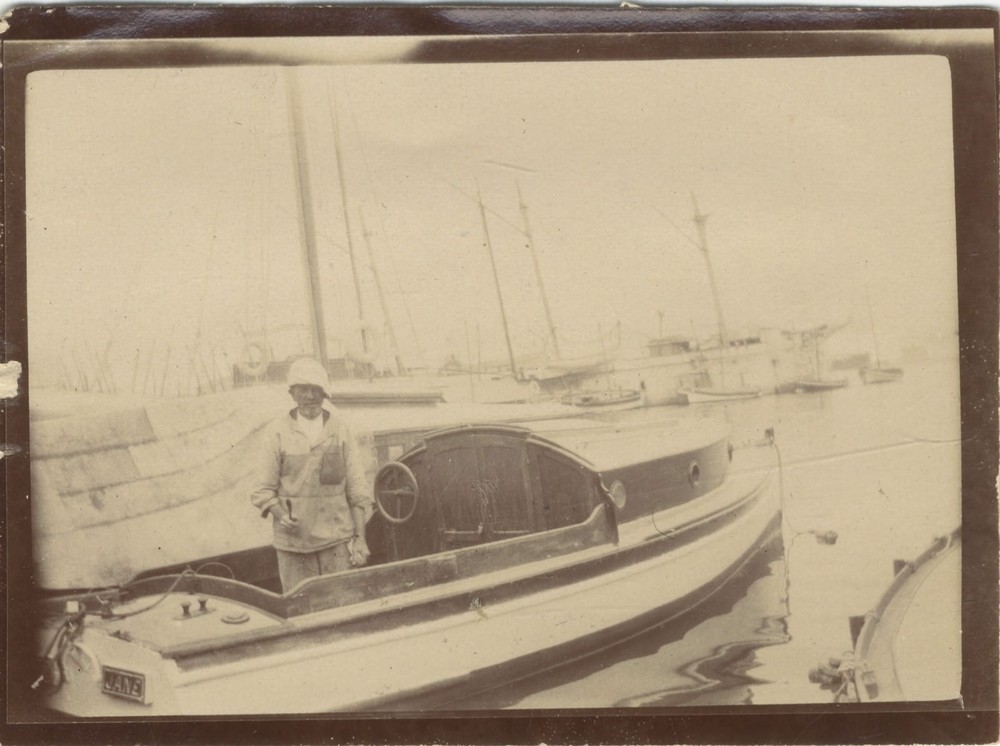 Snapshot Boat Sea Photography Anonymous Vintage Analog PL34L2P34