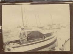 Snapshot Boat Sea Photography Anonymous Vintage Analog PL34L2P34