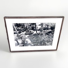 Alta Tingle Framed Garden Landscape Black & White Photograph 24″ SF Fine Art 90s