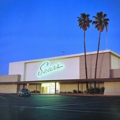 Post Modern Photo Print: Sears Neon Light. Mountain View. 1990 by Ian E Abbott