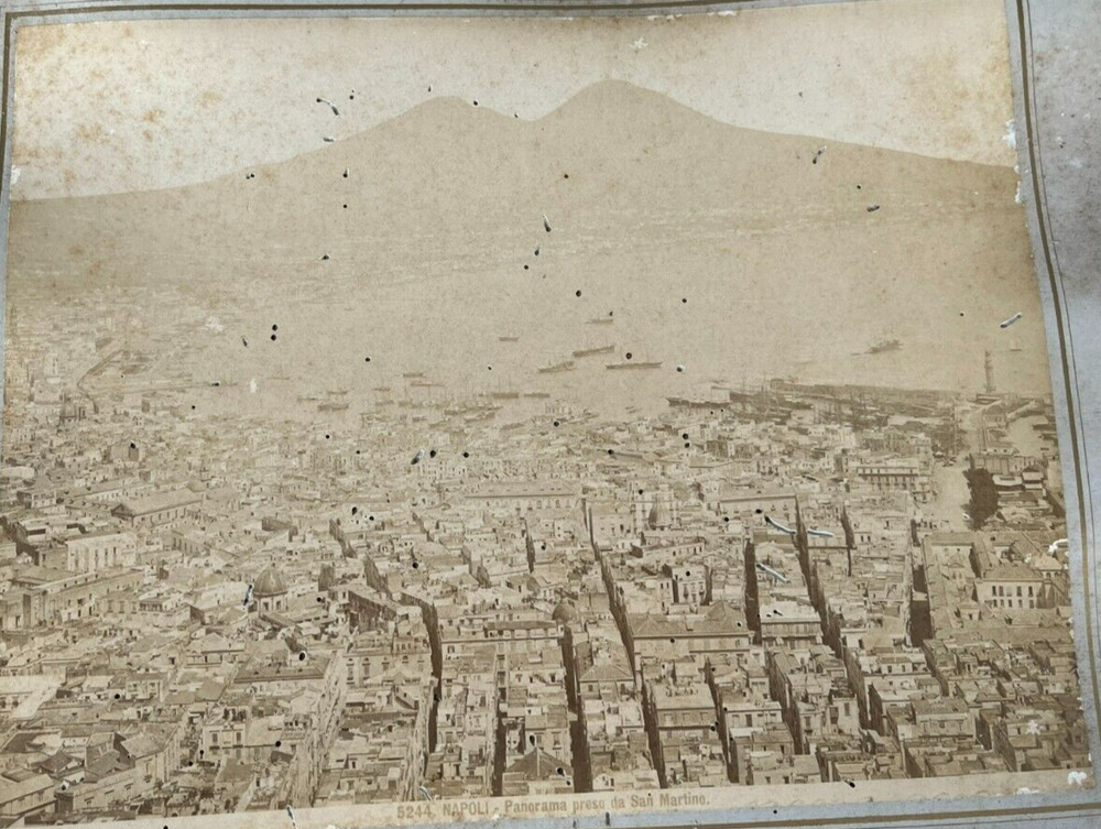 2 Album Photo by Giacomo Brogi Circa 1870 Naples Napoli Italy 25x19cm (1+2)