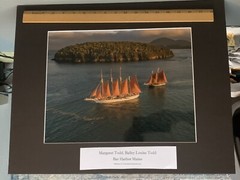 Bar Harbor Maine, Margaret and Bailey Louise Todd Schooners- Matted Photo 20x 16