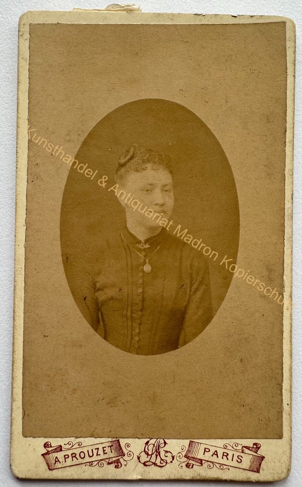orig. CDV photography photograph vintage album print 1890 A. Prouzet Paris