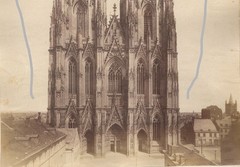 21x15cm on 31x23cm – Album Photo from 1885 Cologne Cathedral