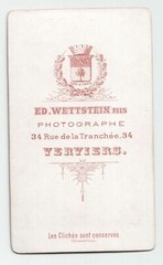 Ed. Wettstein fils Verviers Belgique, elegant man