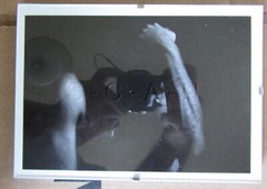 Vintage Gay Interest 5 x 7 Real Photo- Framed- Nude Thinking Man- Hand on Head