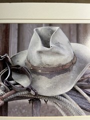 Signed with COA Shirley Longfellow “The Rustler” Cowboy Hat Photographic Print