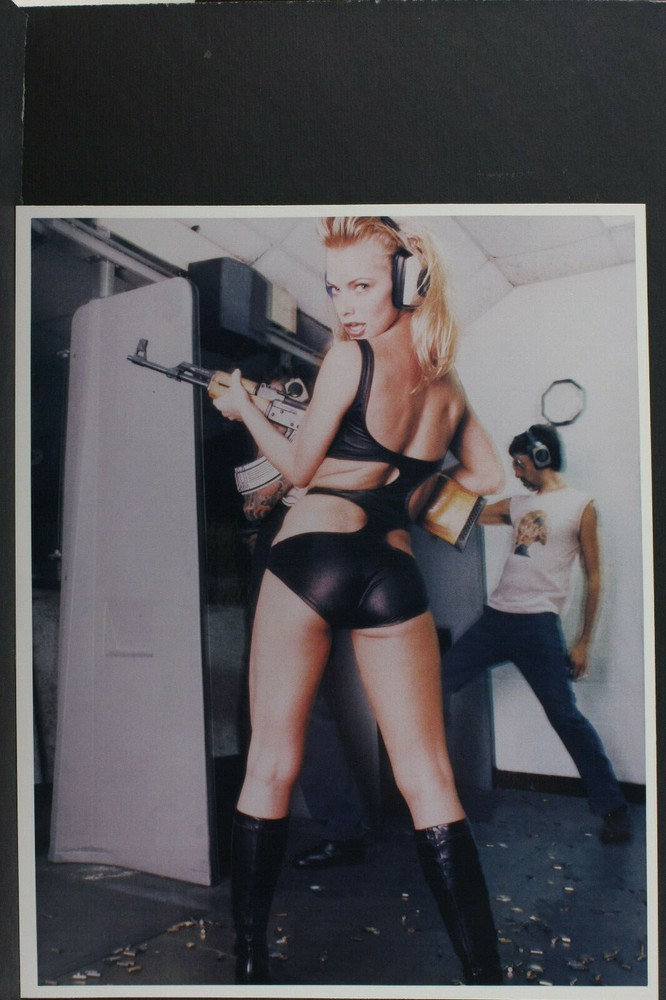 Britney Daniel with Gun Pin Up – Agfa Paper- 8×10″ Photo Print – Vintage L1146H