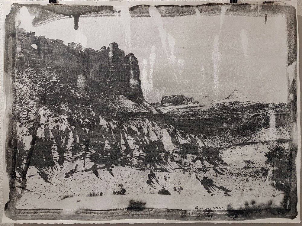 CAPITOL REEF, UTAH,BONNIERE,30″x22.5″,SELF MADE SILVER GELATIN,ONE OF A KIND