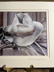 Signed with COA Shirley Longfellow “The Rustler” Cowboy Hat Photographic Print