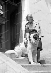 Negative-Portrait-Woman-Dog-Cute-German-Woman-Dog-1930s-1930s-15