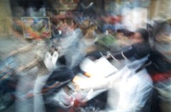 Hanoi Vietnam Moped Scene Photo | Vintage