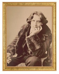 Oscar Wilde Photograph in a Aged Gold Frame