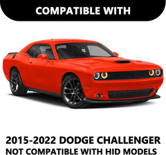 Headlight Assembly Compatible with 15-22 Dodge Challenger | 3–4× Brighter Off-Ro