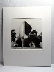 David Finn Signed Photo Pair Henry Moore «Sheep Piece» Silver Gelatin