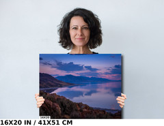 Utah’s Majestic Ocean Lake: Great Salt Lake Utah Sunset Metal Aluminum Print