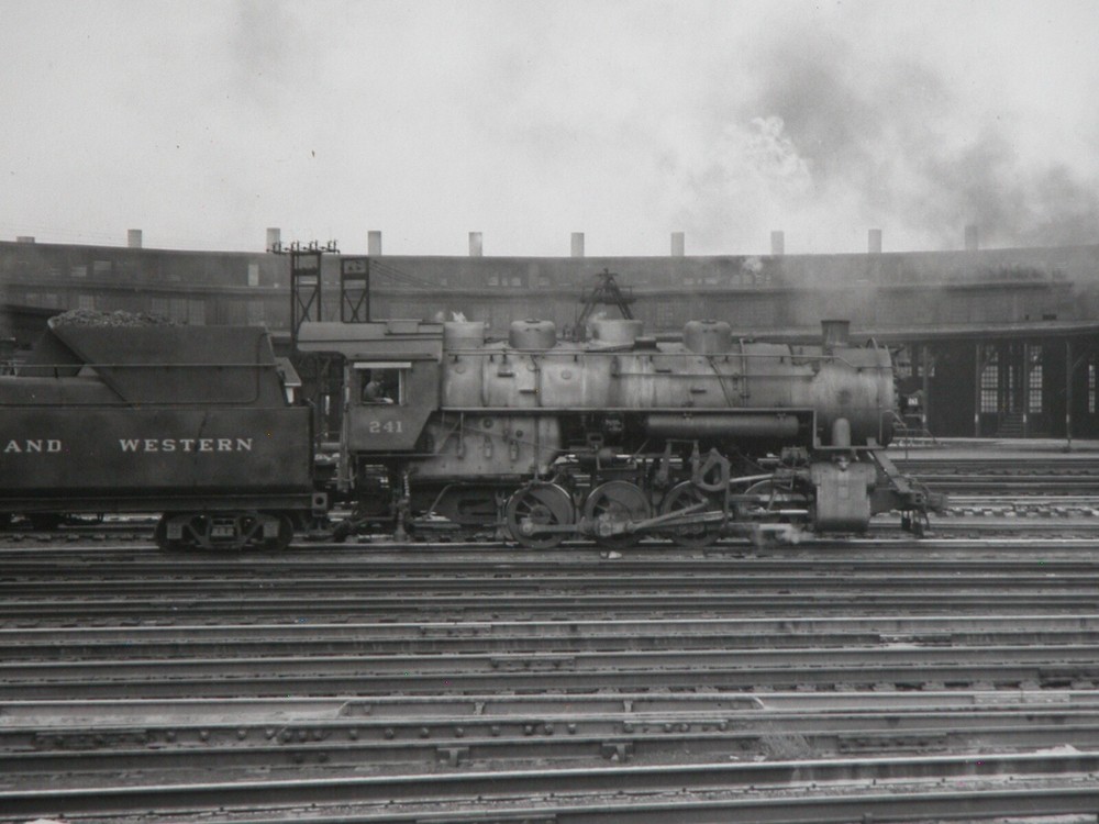 Steam Locomotive Station Norfolk & Western Photograph Vtg 50s Railroad Station