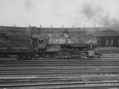 Steam Locomotive Station Norfolk & Western Photograph Vtg 50s Railroad Station