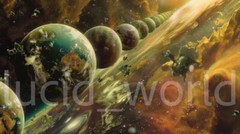 Digital Image Picture Wallpaper Background Desktop AI Art Multiple Earths Stars