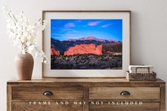 Rocky Mountain Photography Print – Picture of Pikes Peak in Colorado Springs