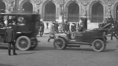 STEREO GLASS NEGATIVE, PARIS, old classic cars, Palais Garnier, cityscapes, ra