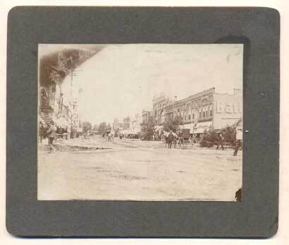 Cabinet Card / Street Scene Crawford’s Drug Store