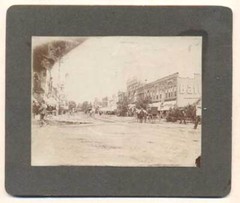 Cabinet Card / Street Scene Crawford’s Drug Store